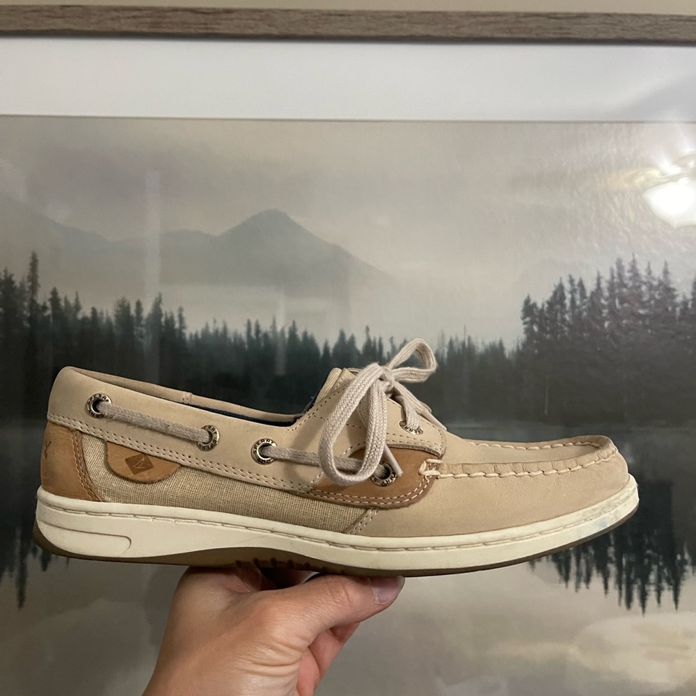 Sperry Tan/light pink Boat Shoes Moccasin-Style